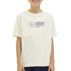T-Shirt Blanc Garçon Jack & Jones Cotier