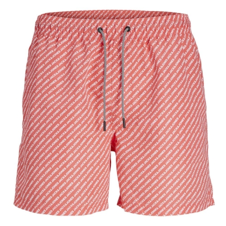 Short de Bain Rouge/Blanc Garçon Jack & Jones Fiji