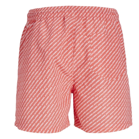 Short de Bain Rouge/Blanc Garçon Jack & Jones Fiji