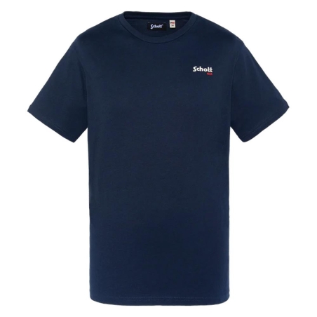 T-Shirt Marine Garçon Schott RODE