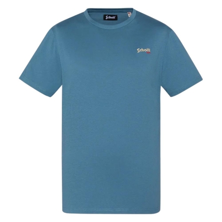 T-Shirt Bleu Garçon Schott RODE