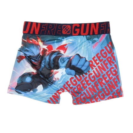 Boxer Bleu/Rouge à Imprimés Garçon Freegun POW