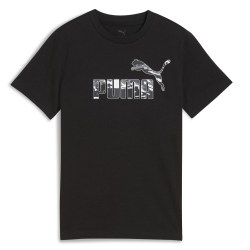 T-Shirt Noir Garçon Puma Ess Camo