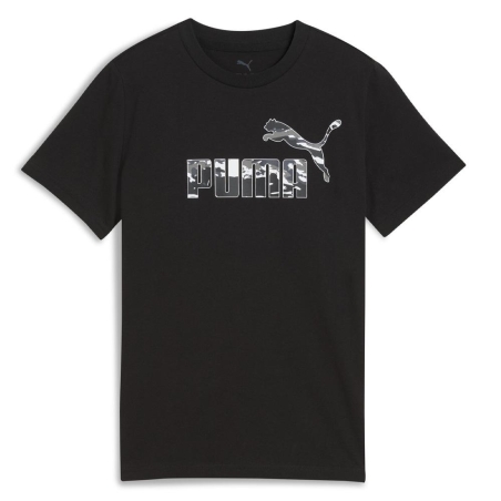T-Shirt Noir Garçon Puma Ess Camo