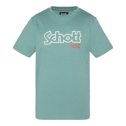 T-Shirt Vert/Bleu Garçon Schott VINTAGE