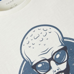 T-Shirt Blanc Garçon Name it Nobbe