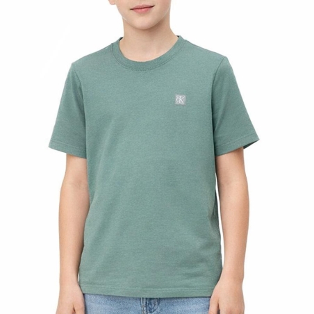 T-shirt Vert Garçon Calvin Klein Jeans IU0IU00543