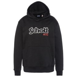 Sweat à Capuche Noir Garçon Schott Sidney