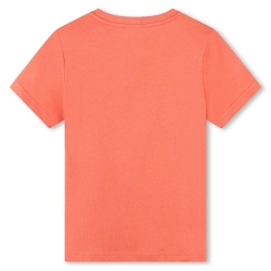 T-Shirt Orange/Rose Garçon Timberland T60087