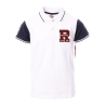 Polo Blanc/Marine Garçon Redskins PO3044