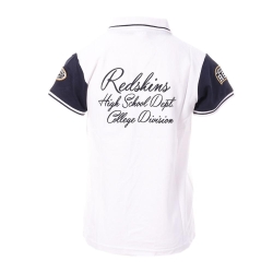Polo Blanc/Marine Garçon Redskins PO3044