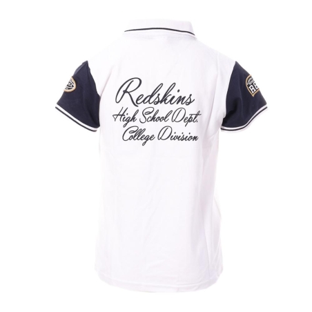 Polo Blanc/Marine Garçon Redskins PO3044