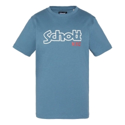 T-Shirt Bleu Garçon Schott VINTAGE