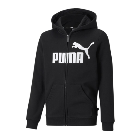 Sweat Zippé Noir Garçon Puma 586967
