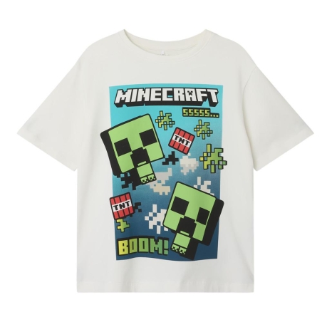 T-shirt Blanc Garçon Name it Minecraft