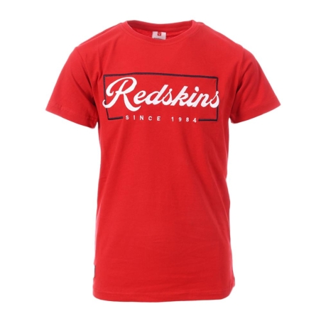 T-Shirt Rouge Garçon Redskins TS6074