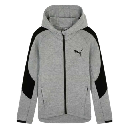 Sweat Zippe Gris Garçon Puma 672882