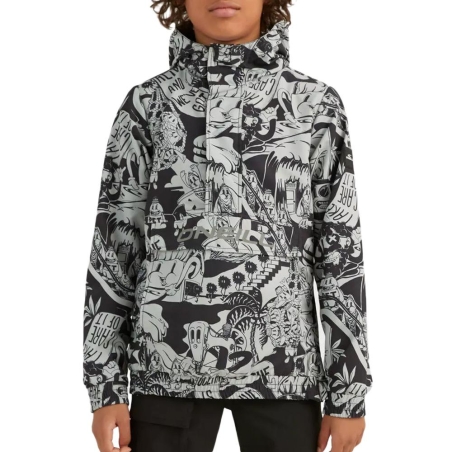 Veste Gris/Noir Garçon O'Neill Rutile Anorak