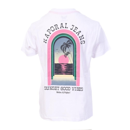 T-Shirt Blanc Garçon Kaporal OGLYE