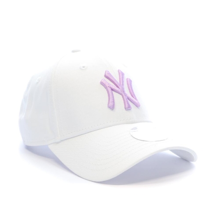 Casquette Blanche/Rose Fille New Era Wmns League