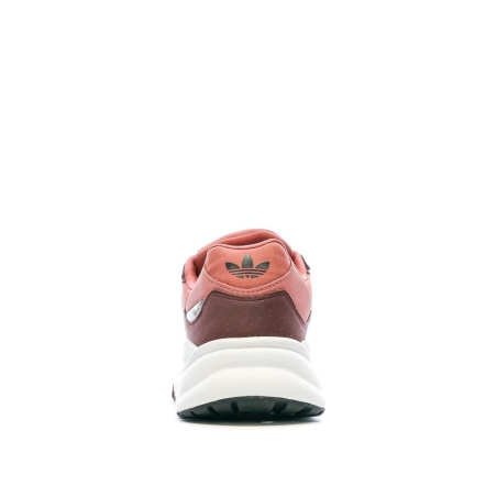 Baskets Blanche/Rose Fille Adidas Retropy F90