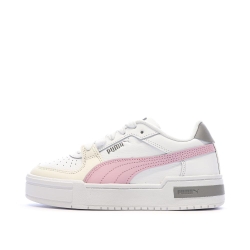 Baskets Blanches/Mauves Fille Puma Ca Pro Block Jr
