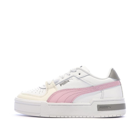 Baskets Blanches/Mauves Fille Puma Ca Pro Block Jr