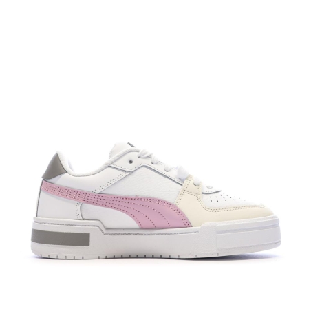 Baskets Blanches/Mauves Fille Puma Ca Pro Block Jr