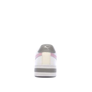 Baskets Blanches/Mauves Fille Puma Ca Pro Block Jr
