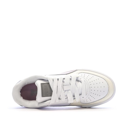 Baskets Blanches/Mauves Fille Puma Ca Pro Block Jr