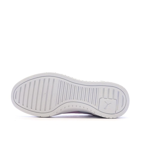 Baskets Blanches/Mauves Fille Puma Ca Pro Block Jr