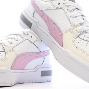 Baskets Blanches/Mauves Fille Puma Ca Pro Block Jr