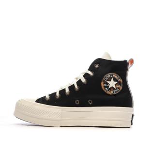 Baskets Noires Femme Converse All Star Lift Platform Tortoise