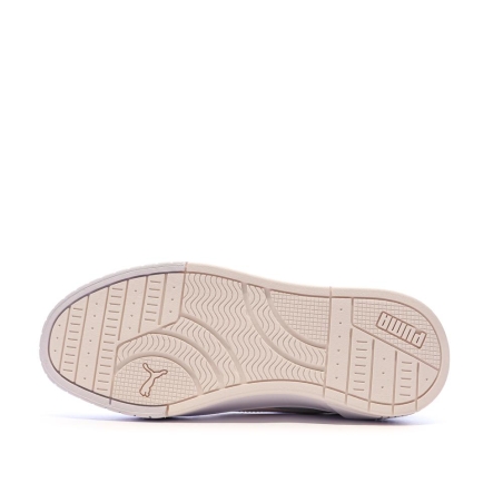 Baskets Blanches/Mauve Fille Puma Carina Mia