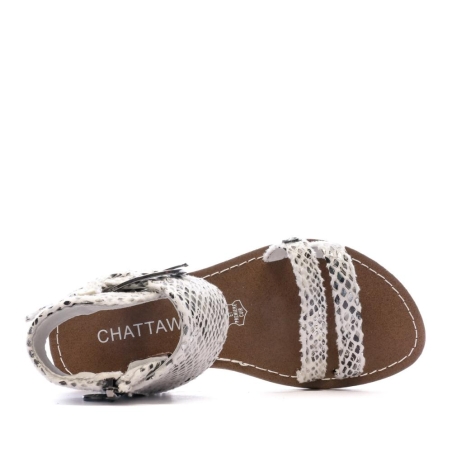 Sandales Blanches Fille Chattawak Pacome