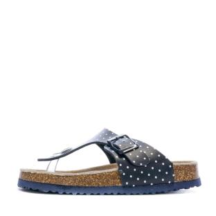 Sandales Marine/Pois Fille Beppi Casual Slipper
