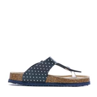 Sandales Marine/Pois Fille Beppi Casual Slipper