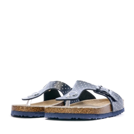 Sandales Marine/Pois Fille Beppi Casual Slipper