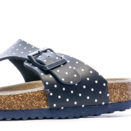 Sandales Marine/Pois Fille Beppi Casual Slipper