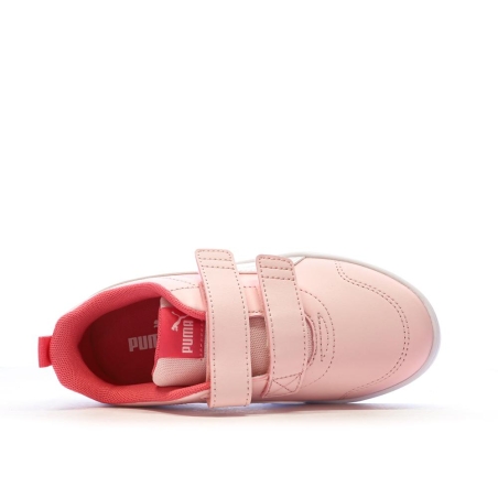 Baskets Roses Fille Puma Courtflex