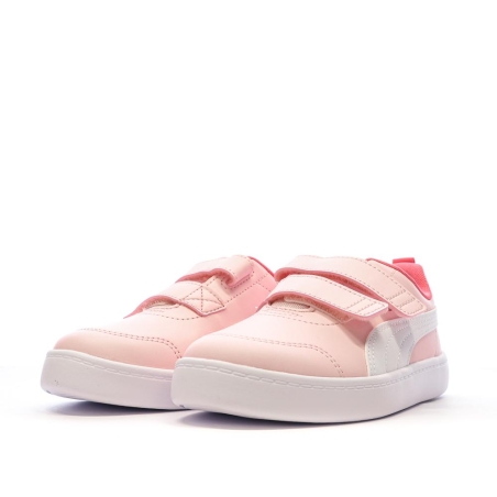 Baskets Roses Fille Puma Courtflex