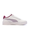 Baskets Blanches/Grises Fille Puma Carina 3.0