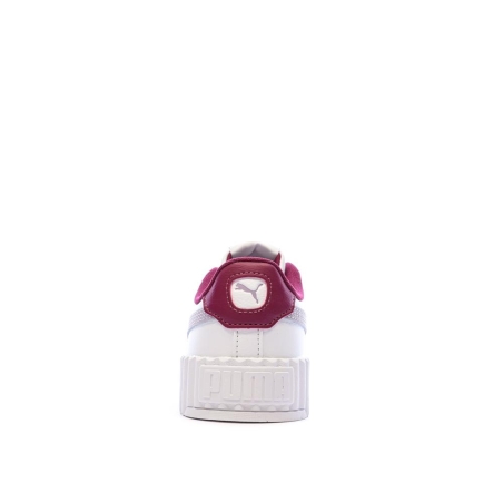 Baskets Blanches/Grises Fille Puma Carina 3.0
