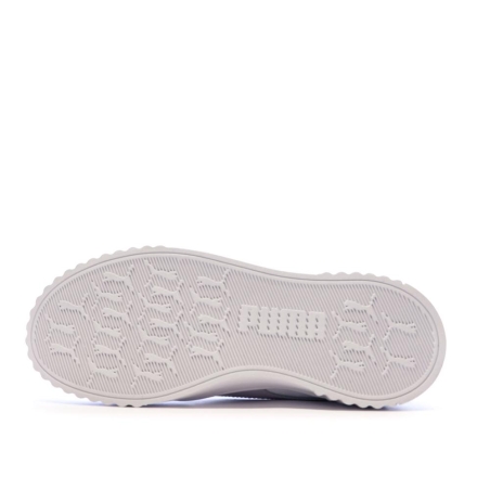 Baskets Blanches/Grises Fille Puma Carina 3.0