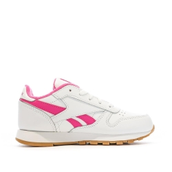 Baskets Blanches/Rose Fille Reebok Classic Leather 100034223