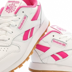 Baskets Blanches/Rose Fille Reebok Classic Leather 100034223
