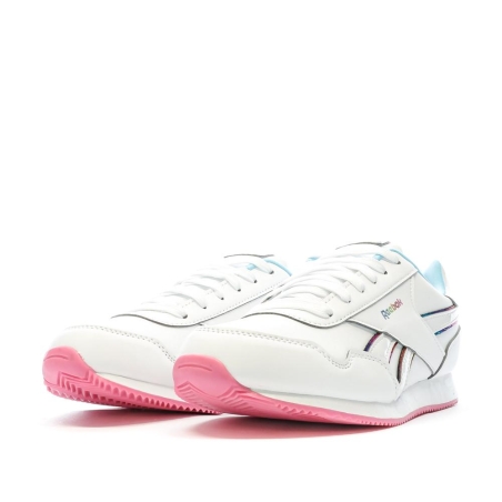 Baskets Blanc/Rose Fille Reebok Royal
