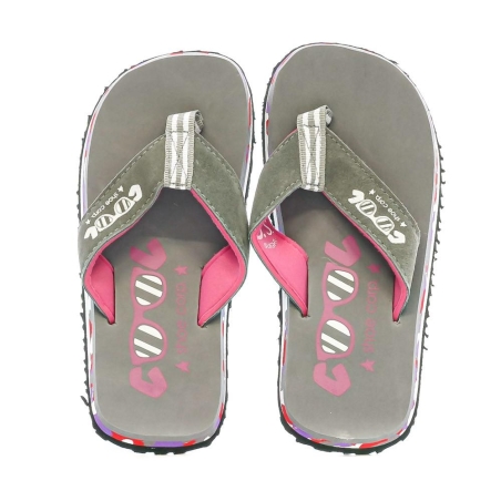 Tongs Grise/Rose Fille Cool Shoe Eve Slight