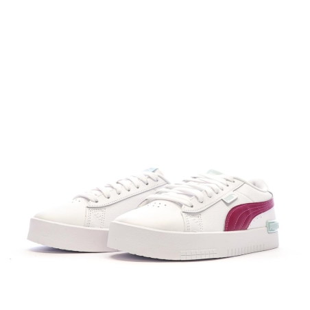 Baskets Blanches/Bordeaux Fille Puma Jada 381990-02
