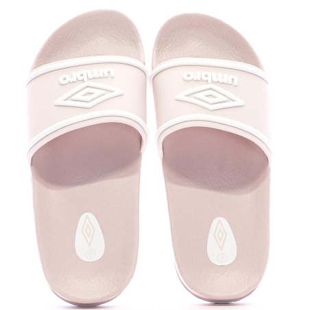 Claquettes Rose/Blanches Fille Umbro Kocak
